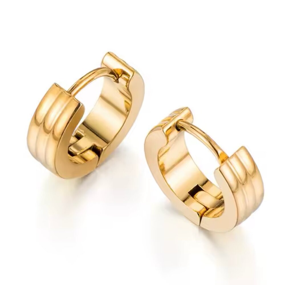 Huggie Hoop Earrings Woman - Picture 2 of 6